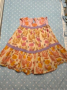 Pink Chicken - Girls Krista Dress - Gilded Floral Mix